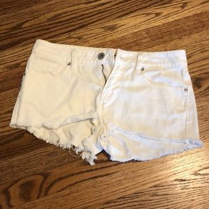 Bullhead white denim shorts
